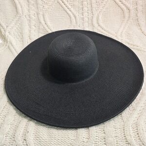 San Diego Hat Co Sun Hat Black Ultrabraid Extra Wide Brim Floppy Women‎ OS NEW